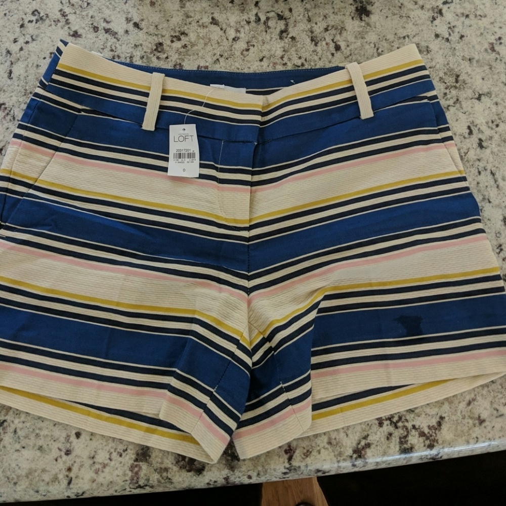 Striped shorts loft